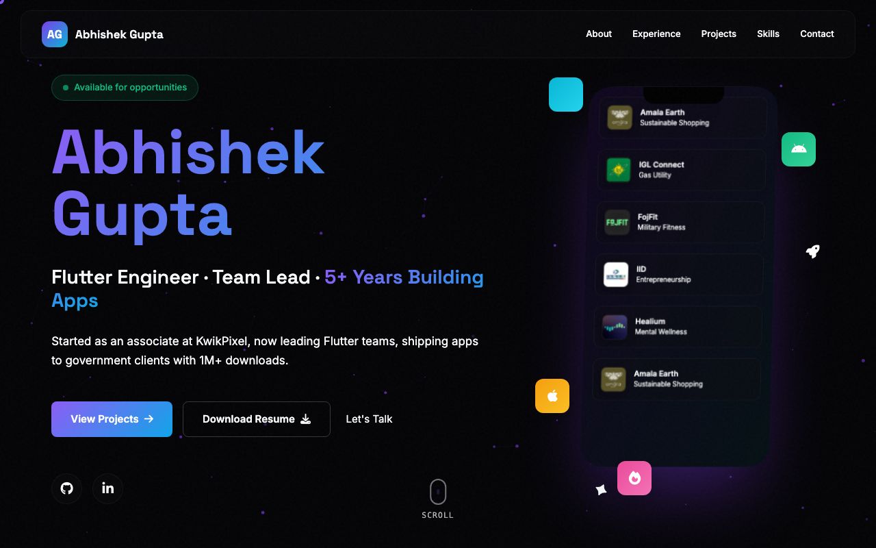 Abhishek Gupta - Engineer Portfolio
