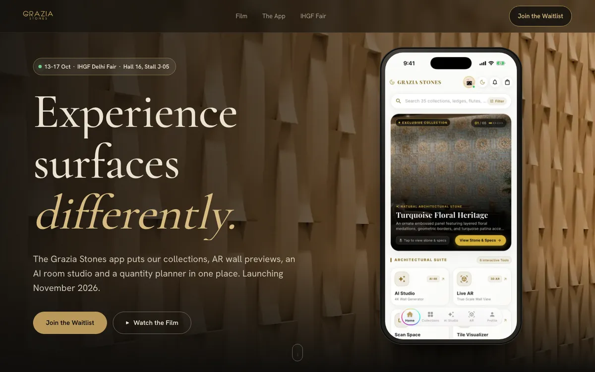 Grazia Stones - Android App with AR & AI Studio