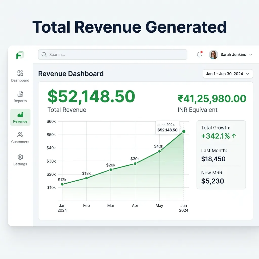 Maid Agency Revenue Dashboard Proof