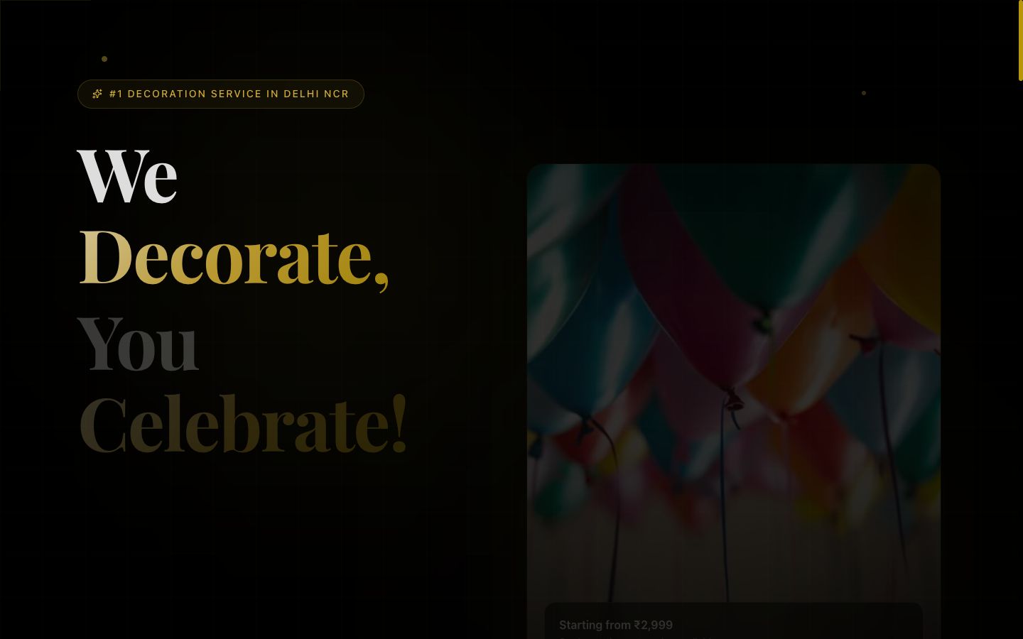 Party Mania Official Website (party-mania.vercel.app) - Built by RAGSPRO