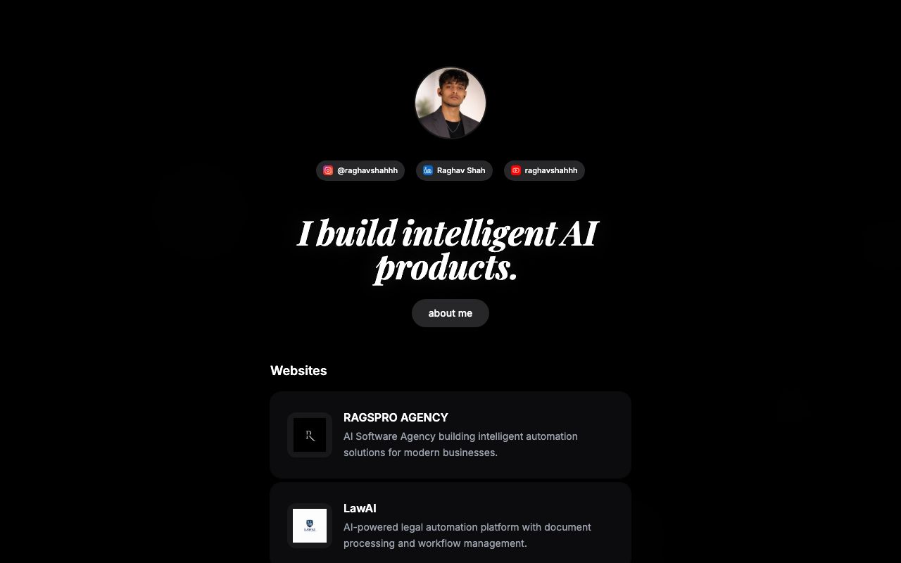 Raghav - Personal Website
