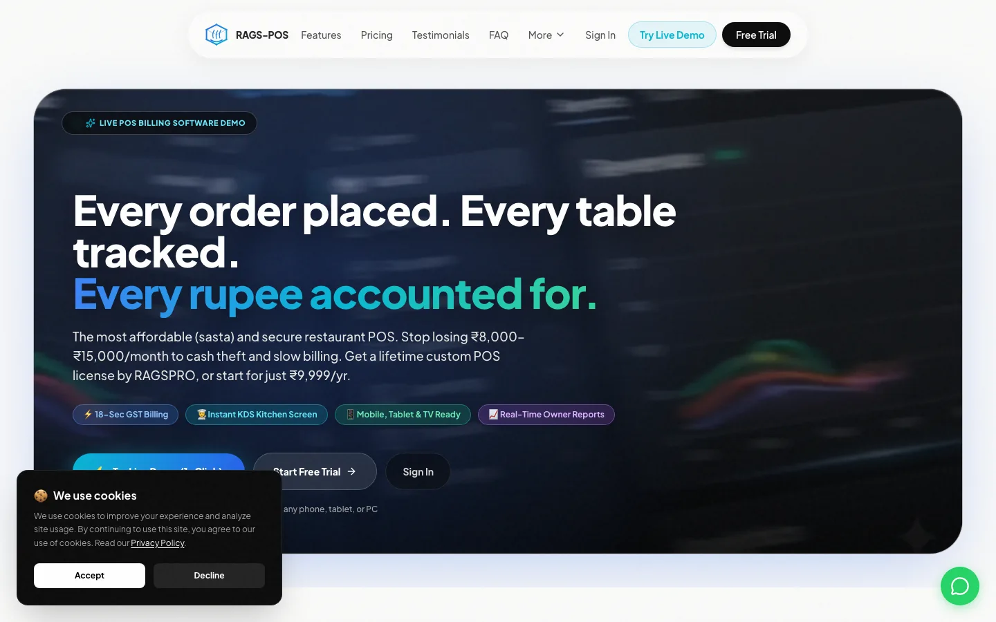RAGS-POS - Restaurant POS System