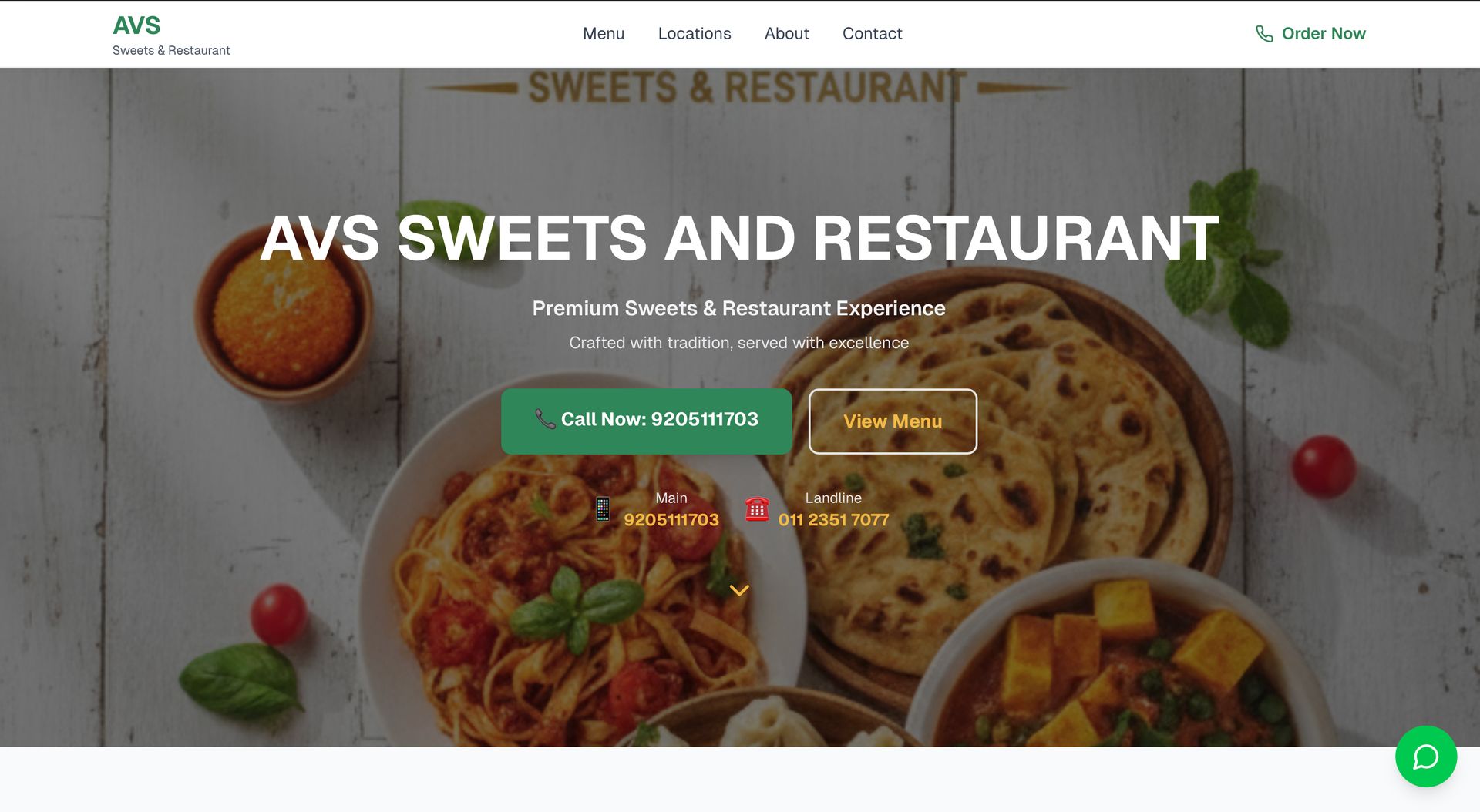 Restaurant Website Design